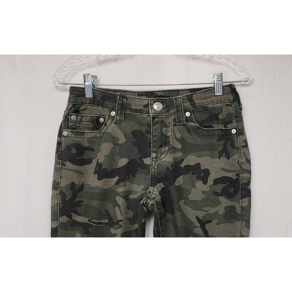 True Religion Camouflage Skinny Halle Jeans Size 27 Multicolor Green - Picture 4 of 9